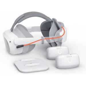 imageBOBOVR P4 Twin Battery Upgrade Combo  Compatible with Pico4 Accessories Recirculating Power Supply SystemDual Battery PackB2 and Magnetic Charging Dock