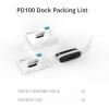 imageBOBOVR PD100 Charging Dock Combo30W USBC PD Power Bank with 1 B100 Battery  TwoWay Fast Charge Builtin Cable Multiple Ports with B100 BatteryDock Only